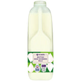 Ocado semi skimmed milk 2 pints, imported from the UK
