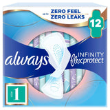 Always Infinity FlexProtect sanitary towels normal size 1 with wings - British product