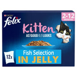 Felix kitten fish jelly cat food 12x85g - British product