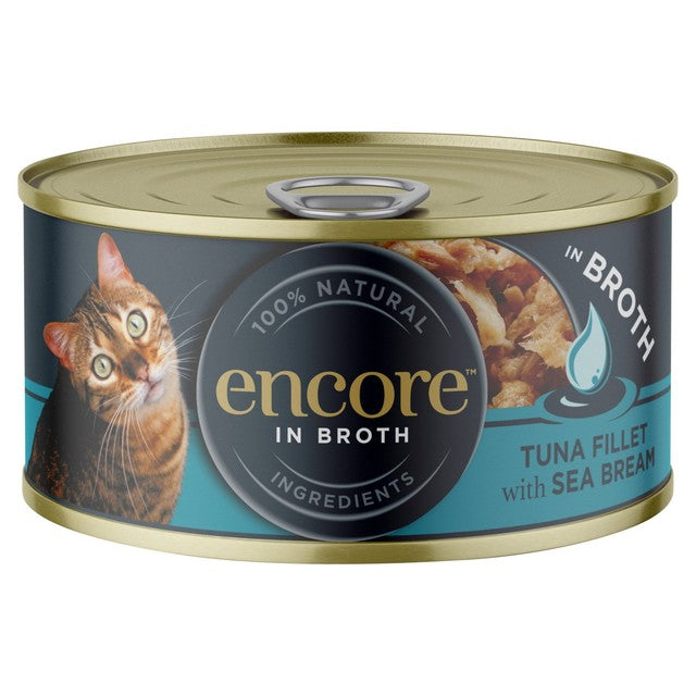 Encore cat food with tuna and seabream 70g - British product