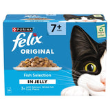 Felix Original Senior 7+ Fish Selection in Jelly Wet Cat Food 12 x 85g