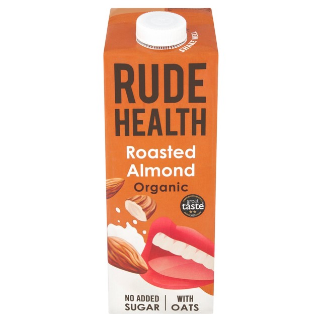 Rude Health organic almond oat drink longlife 1L, imported from the UK