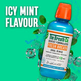 The Breath Co. Icy Mint Alcohol Free Mouthwash 500ml (British brand)