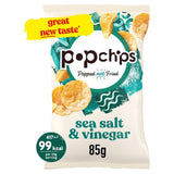 Popchips Sea Salt & Vinegar Popped Potato Sharing Crisps 85g