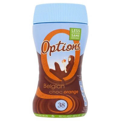 Options Orange Instant Hot Chocolate Drink 220g