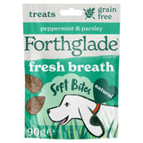 Forthglade Fresh Breath Natural Grain-Free Soft Bite Dog Dental Treats 90g
