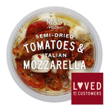 M&S slow roasted tomatoes and mozzarella antipasti 196g, imported from the UK