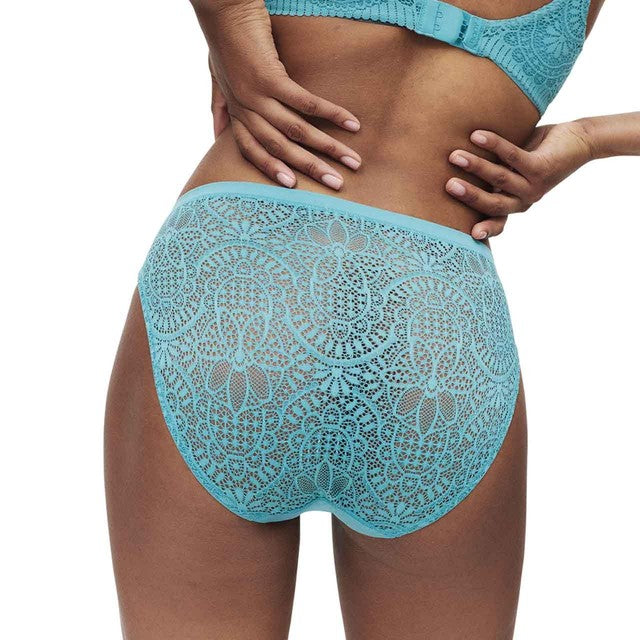M&S Women's High Leg Knickers Teal Size 16, UK version