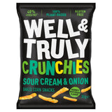 Well & Truly Sour Cream & Onion Crunchies Corn Snacks 30g