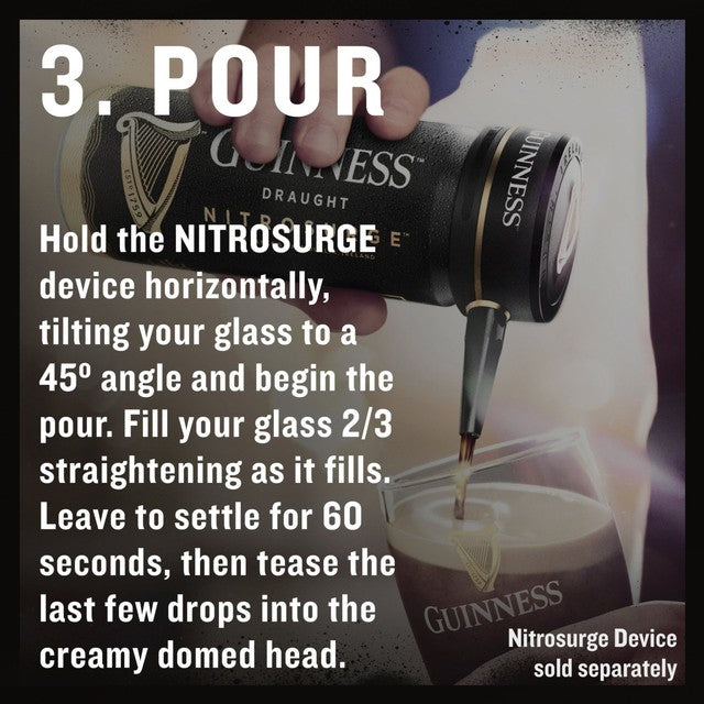 Guinness Draught Nitrosurge beer cans 10 x 558ml - British product