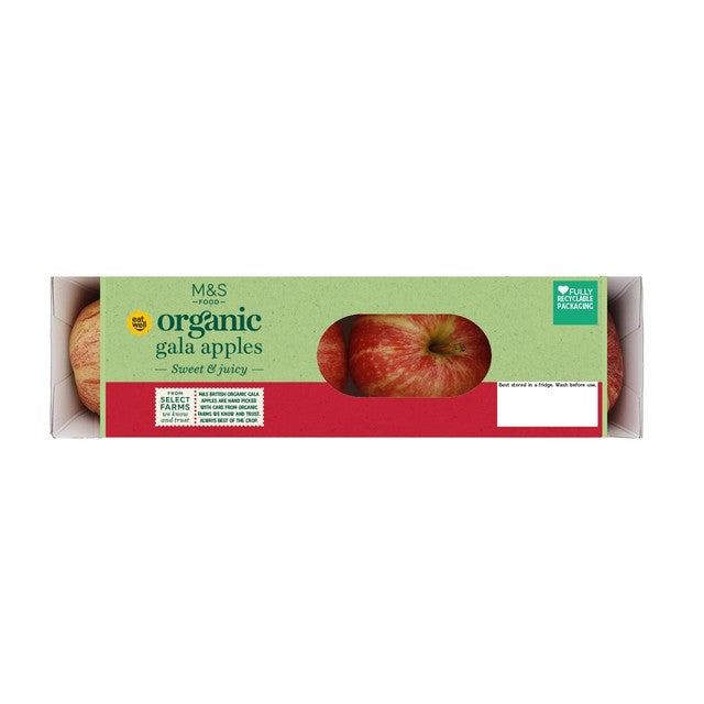 M&S Gala apples 4 per pack, imported from the UK