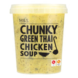 M&S Chunky Green Thai Chicken Soup with Rice Noodles - Soup 600g