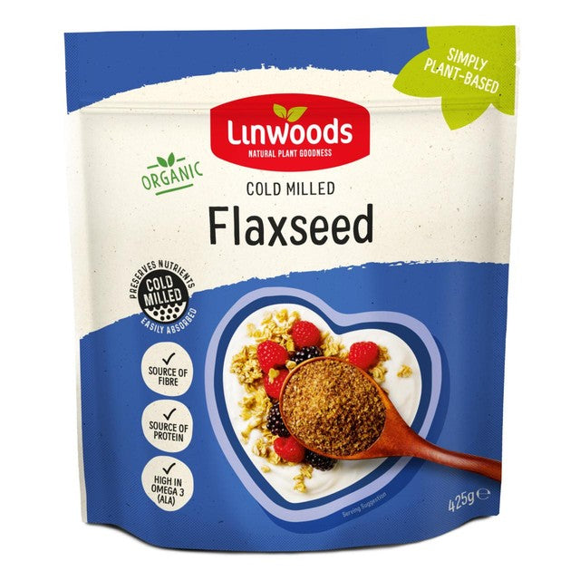 Linwoods milled organic flaxseeds 425g, UK version