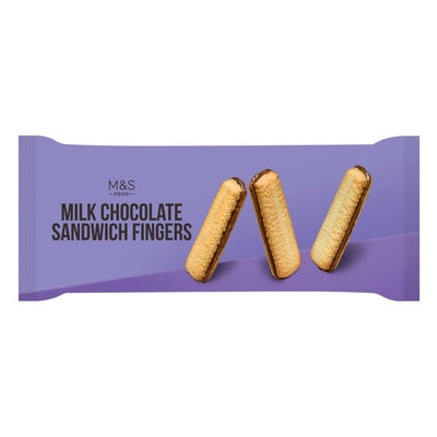 M&S Chocolate Sandwich Fingers Biscuits 2 x 150g
