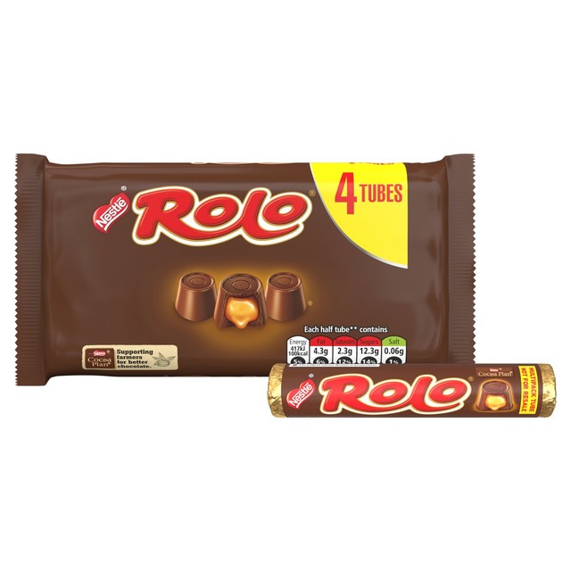 Rolo milk chocolate toffee cups multipack 166g, imported from the UK