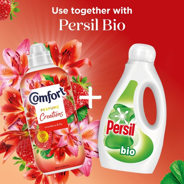 Comfort fabric conditioner strawberry and lily 30 washes - British product