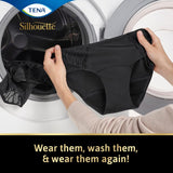 TENA Lady Silhouette washable incontinence underwear black size M (British brand)