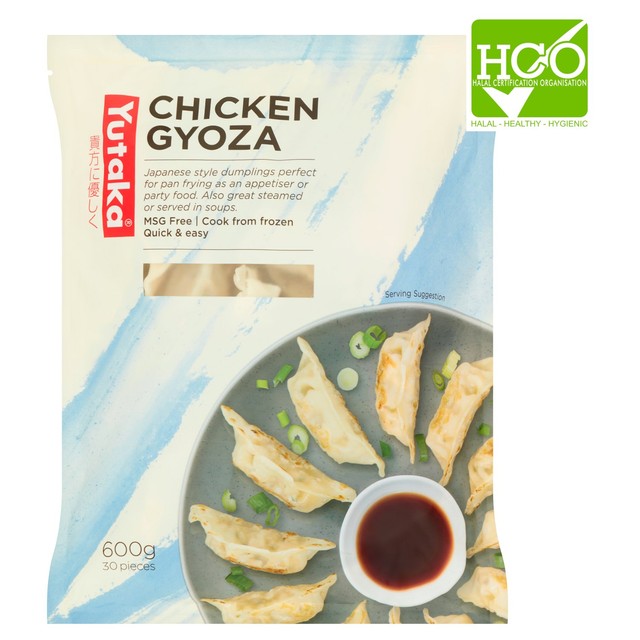 Yutaka Frozen Chicken Gyoza 600g (British brand)