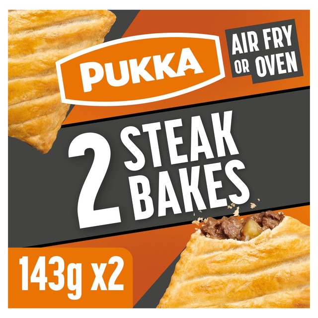 Pukka Steak Bakes 286g, imported from the UK