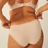 Stripe & Stare knickers in Sand, size L (British brand)