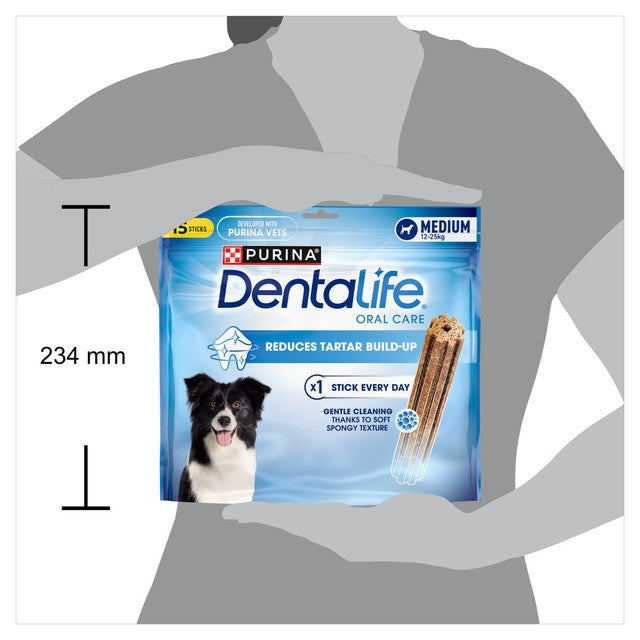 Dentalife medium dental chicken dog chews 15 chews - British product