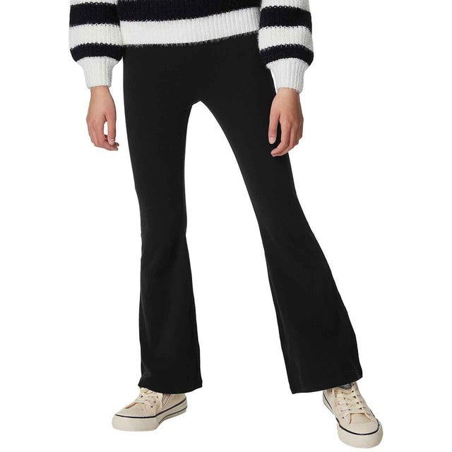 M&S black flared leggings for children 6-7 years, imported from the UK