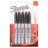 Sharpie Permanent Marker Black 5-Pack