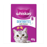 Whiskas Dentabites Adult Cat Dental Treats with Chicken 40g