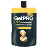 GetPro banana yoghurt pouch 200g, UK version