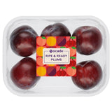 Ocado Ripe & Ready plums 5 per pack, imported from the UK