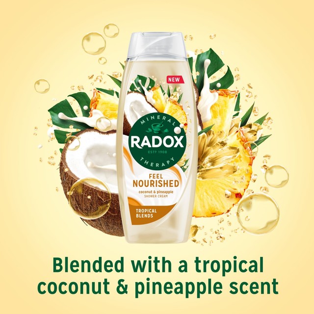 Radox shower gel Tropical Blends 450ml, imported from the UK