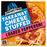 Chicago Town cheesy stuffed crust pepperoni large frozen pizza - British product