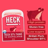 Heck 97% pork thins chipolatas 340g, UK version