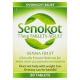 Senokot 7.5mg Tablets Adult Laxative for Constipation Relief 20 Pack