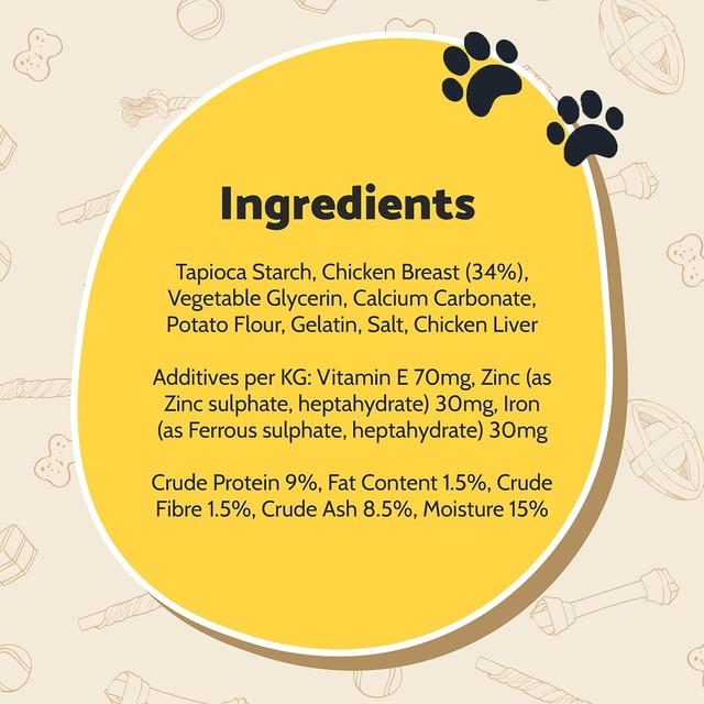 Good Boy chewy bones chicken dog treats 7 pack, UK version