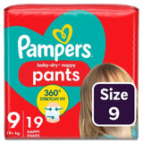 Pampers Baby Dry Nappy Pants Size 9, imported from the UK