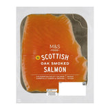 M&S Scottish oak smoked salmon slices 100g, imported from the UK