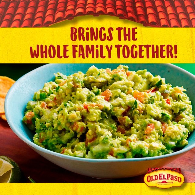 Old El Paso Squeezy Chunky Guacamole 240g, imported from the UK