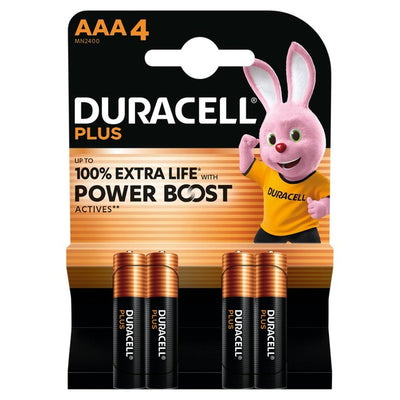 Duracell Plus AAA Alkaline Batteries 4-Pack
