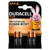 Duracell AAA alkaline batteries 4-pack - British product