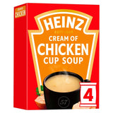 Heinz cream of chicken cup soup 4 x 17g sachets, UK version