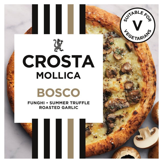 Crosta & Mollica Bosco sourdough pizza with truffle and mushrooms 443g - British product
