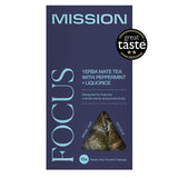 Mission Focus Yerba Mate Herbal Tea Bags with Peppermint and Liquorice