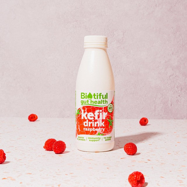 Biotiful raspberry kefir drink 500ml - British product