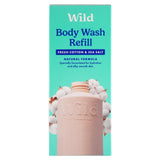 Wild Body Wash Refill Fresh Cotton & Sea Salt 300ml