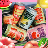 Living Things raspberry and pomegranate biotic soda 4x330ml, UK version