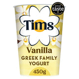 Tims Dairy Greek Style Vanilla Yogurt 450g (British brand)