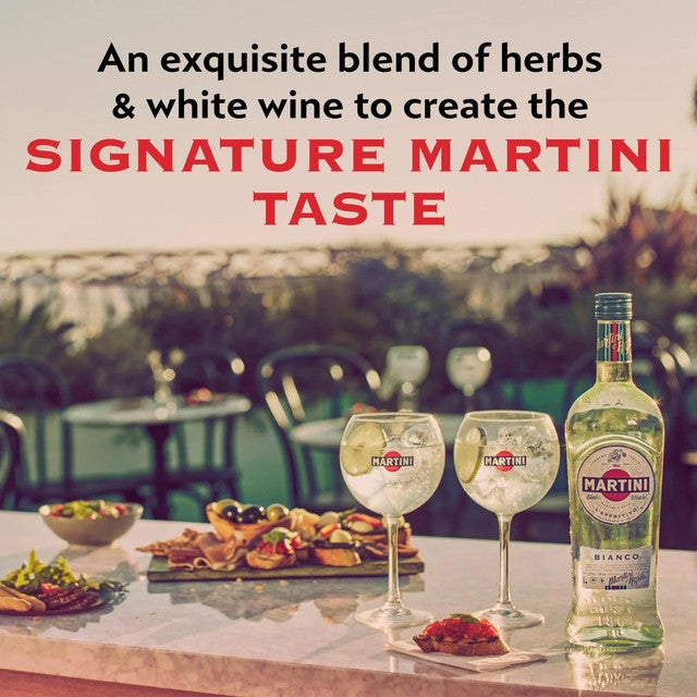 Martini Bianco white vermouth aperitivo 75cl, imported from the UK