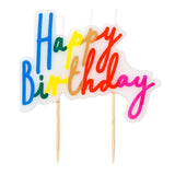 Talking Tables Rainbow Happy Birthday Novelty Candle