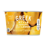 M&S Greek style yogurt with lemon 140g, imported from the UK